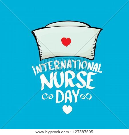 International nurse day vector greeting card or background