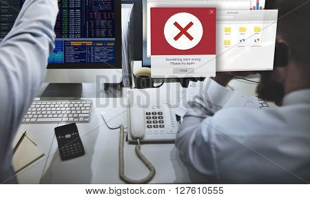 Error Alert Failure Icon Problem Concept