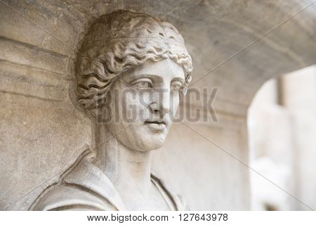 ROME, ITALY - APRIL 8, 2016: Roman marble sculpture from Capitoline Museums, Rome