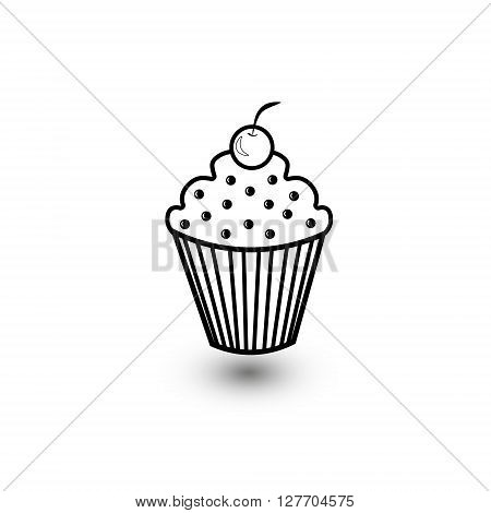 Seper delicious muffin
Calorie delicious muffins with cream and raisins and cherry on top