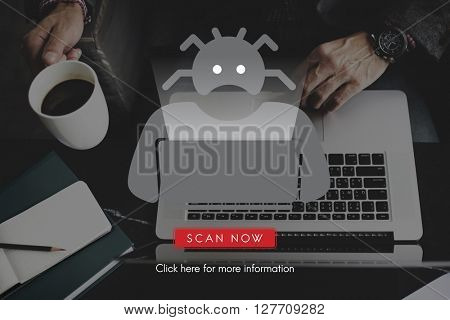 Scam Virus Spyware Malware Antivirus Concept