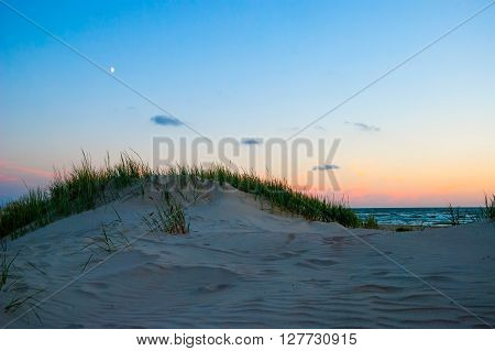View On Sand Dunes Of Liepaja Beach