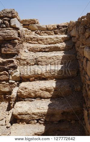 Moa fortress, ancient ruined building in South Israel