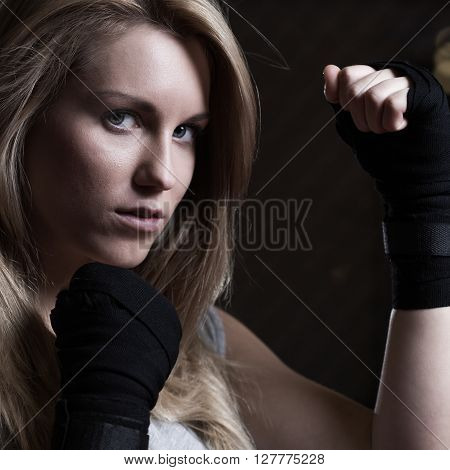 Fighting Girl Training Pugilism