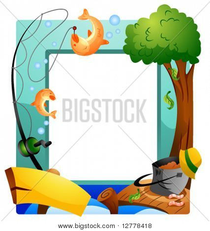 Marco de pesca - Vector