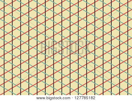 Seamless Isometric Abstract Pattern. Geometry Pattern. Seamless Background. Vector Stock.