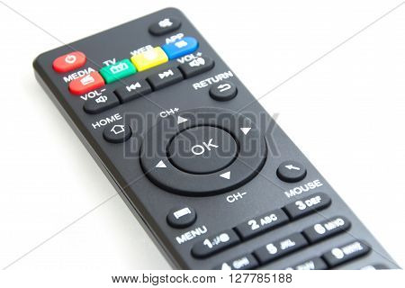 Closed up OK button on the smart plyer remote control
