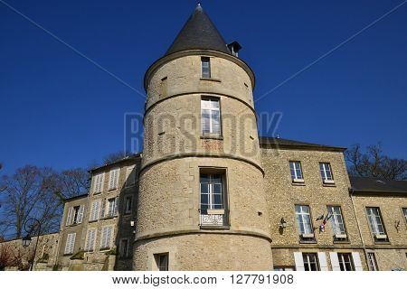 Trie Chateau France - march 14 2016 : the old castle which is now the city hall