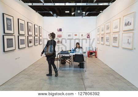 People Visiting Mia 2016 In Milan, Italy