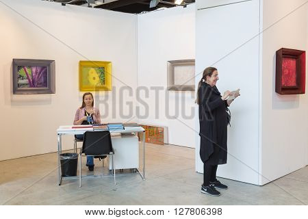 People Visiting Mia 2016 In Milan, Italy