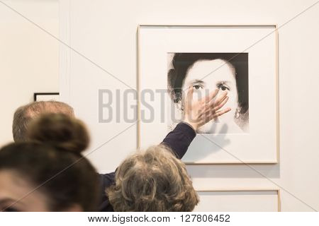 People Visiting Mia 2016 In Milan, Italy
