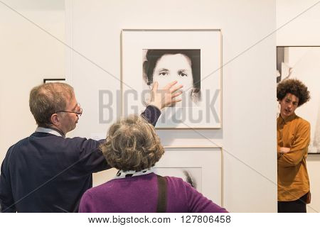 People Visiting Mia 2016 In Milan, Italy