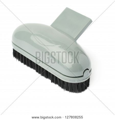 Hand held small vacuum brush head cleaner isolated over the white background