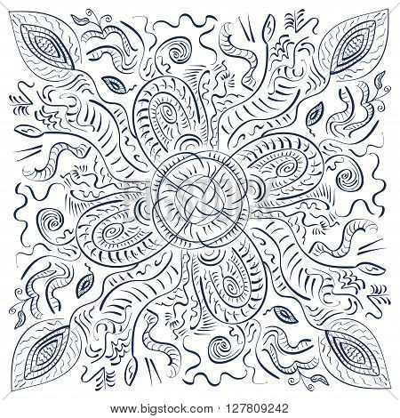 Beautiful mandala. Ethnic style. Vector abstract illustration