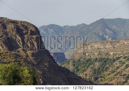 The Debed river canyon in  Armenia .