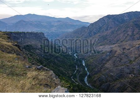 The Debed river canyon in  Armenia .