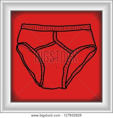 Simple Doodle Of A Pair Of Pants