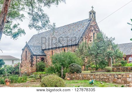 PLETTENBERG BAY SOUTH AFRICA - MARCH 3 2016: The St. Peters Anglican Church in Plettenberg Bay was consecrated on 14 August 1881