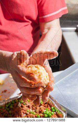 The Making Of Sicilian Arancini