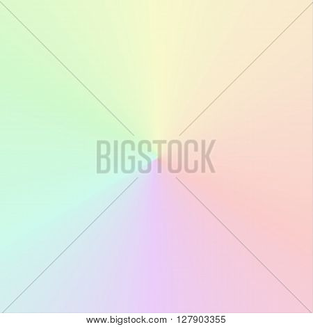 Isolated vector circular gradient in muted rainbow colors