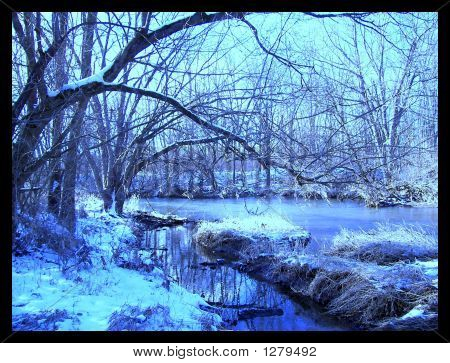Blaue Winter