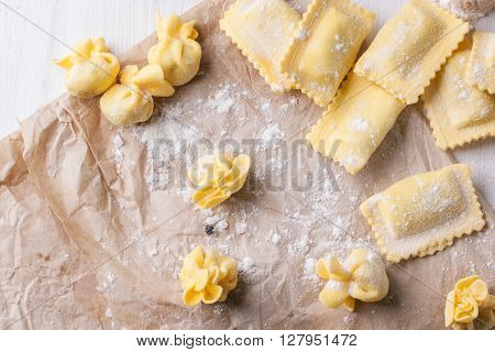 Pasta Ravioli On Flour