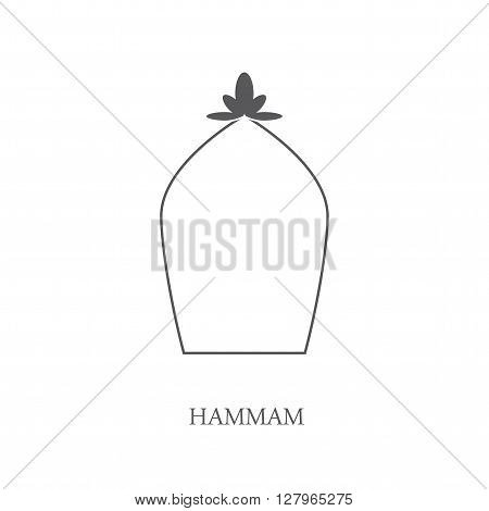 Hammam logo. Hammam vector. Turkish bath. Vector illustration.