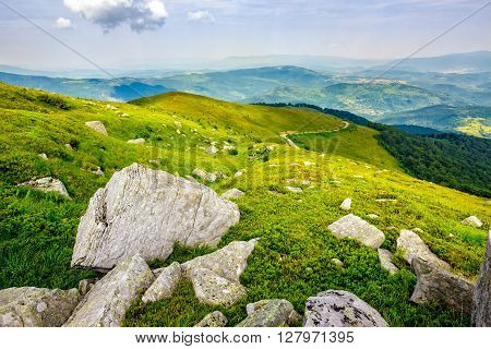 Boulders On The Mountain Meadow