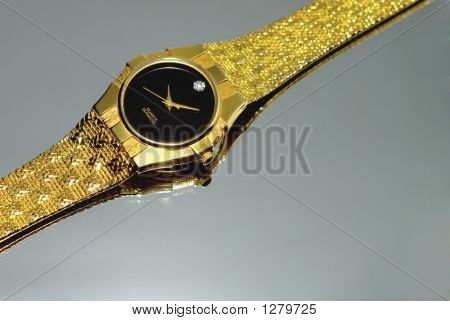 Gold Wrist Watch