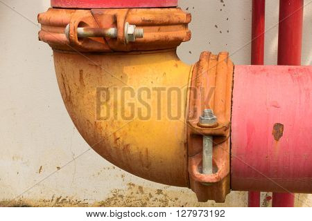 Fire protection pipe elbow grouping, Fire proof system.