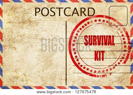 Survival kit sign