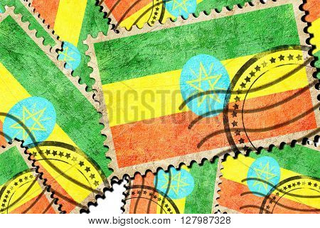 Postal stamp background