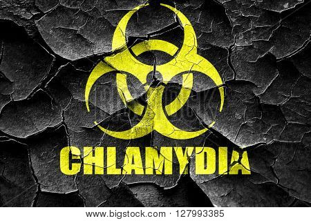 Grunge cracked Chlamydia concept background