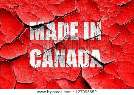 Grunge cracked Made in canada