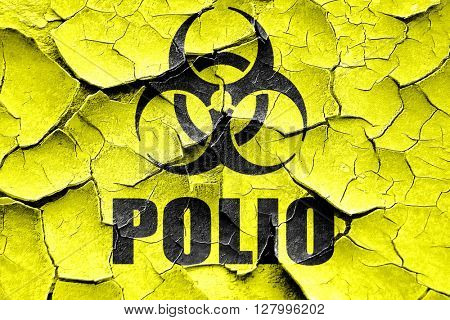 Grunge cracked Polio concept background