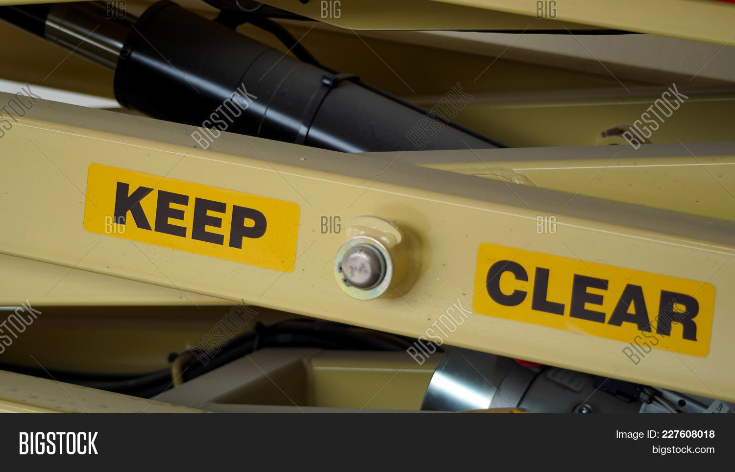 Scissor Lift Warning Image & Photo (Free Trial) | Bigstock