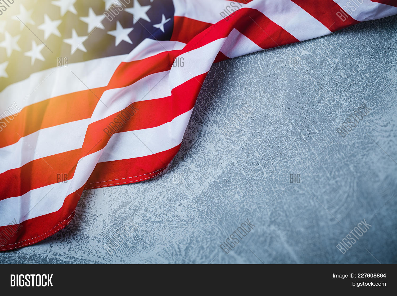 striped grey usa flag powerpoint template striped grey usa flag