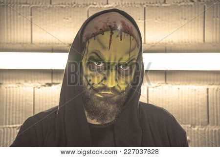 Make Green Skull Image Photo Free Trial Bigstock