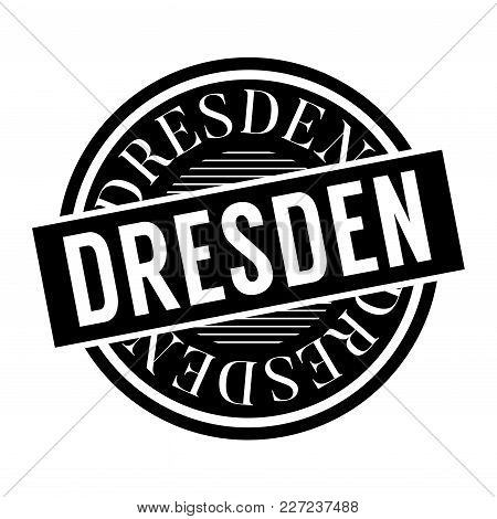 Dresden Stamp. Typographic Label, Stamp Or Logo