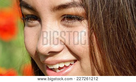 Smiling Face Of Cute Peruvian Person