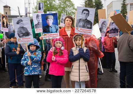 Russia, Chaplygin, May 9, 2017, Ranenburg. The Holiday Of The Great Victory Over Fascism Of 1941-194