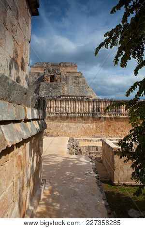 Majestic Ruins In Uxmal,mexico. Uxmal Is An Ancient Maya City Of The Classical Period In Present-day