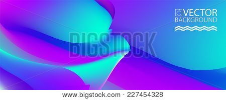 Abstract Digital Hologram Style Geometric Trendy Background. With Place For Your Message. Business O