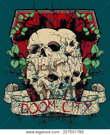 Doom City Vector Design Available For  Print .
