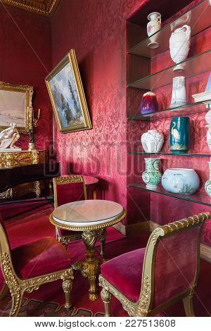 St. Petersburg, Russia - August 26, 2017: Interior Of Vladimir Palace. It  Was The Last Imperial Pal