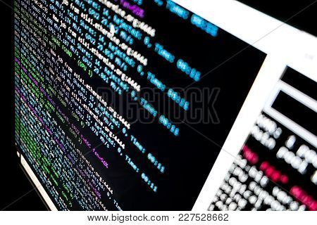Bangkok, Thailand - February 18, 2018: Hashrate And Addtional Information Displayed In A Program Min