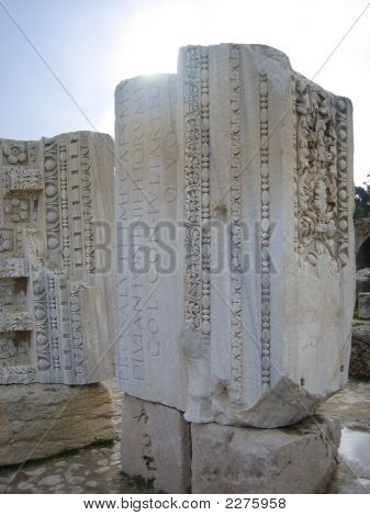 Roman Carvings, Carthedge, Tunisia
