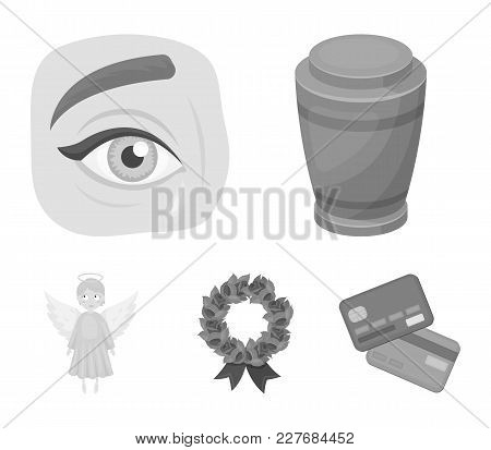 The Urn With The Ashes Of The Deceased, The Tears Of Sorrow For The Deceased At The Funeral, The Mou