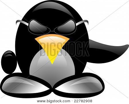 Pinguin isolated over white background