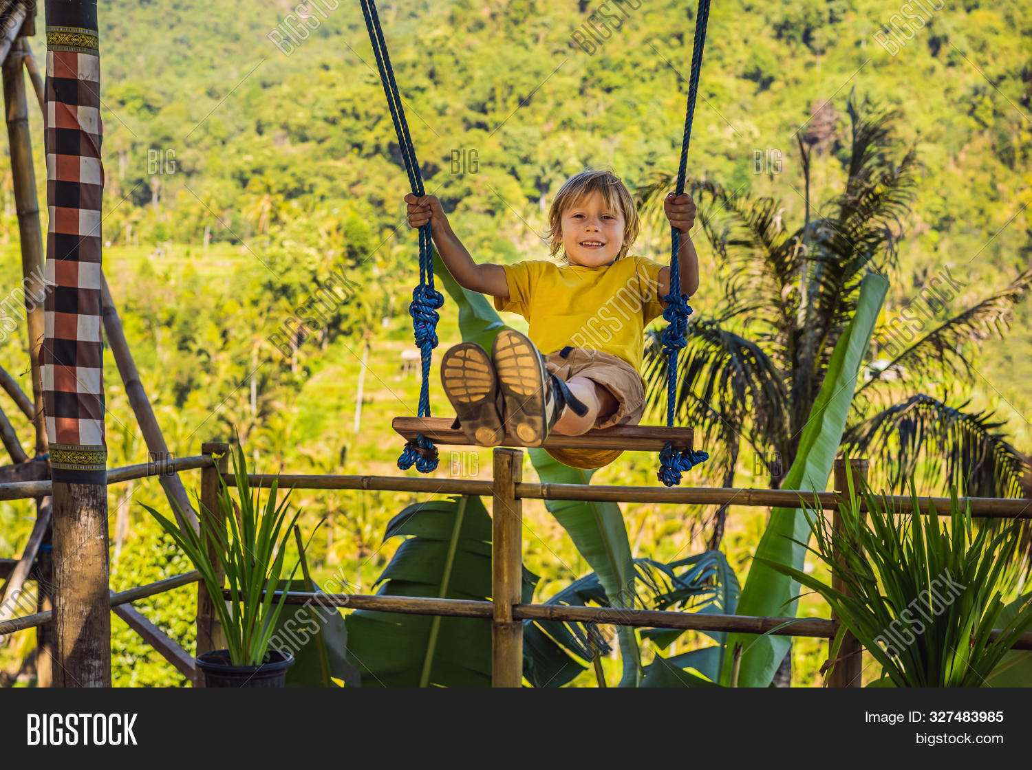 Young Boy Swinging Image & Photo (Free Trial) Bigstock